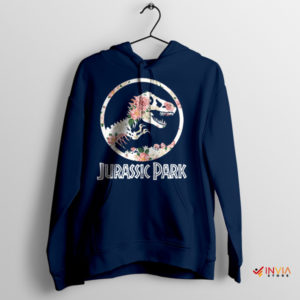 Blossoms in Time Jurassic Park Navy Hoodie