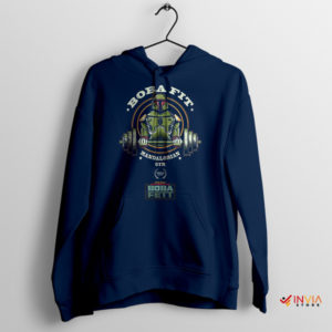 Boba Fett Galactic Gym Enforcer Navy Hoodie