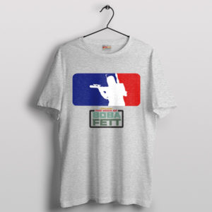 Boba's Run Major League Mandalorian Sport Grey T-Shirt