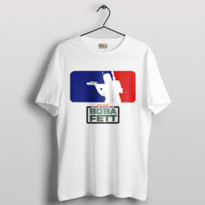 Boba's Run Major League Mandalorian White T-Shirt