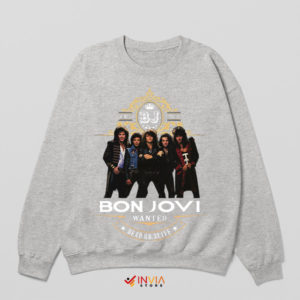 Bon Jovi Series Wanted Dead Or Live Sport Grey Sweatshirt