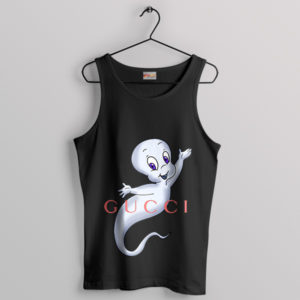 Boo Casper the Ghost Fashionable Black Tank Top