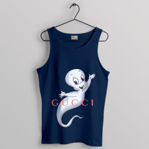 Boo Casper the Ghost Fashionable Navy Tank Top