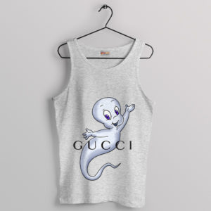 Boo Casper the Ghost Fashionable Sport Grey Tank Top