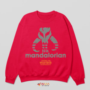 Bounty Hunter Symbol Mando Adidas Red Sweatshirt