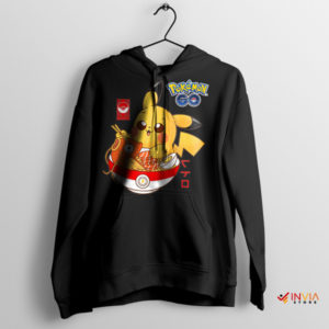 Bowl of Detective Pikachu Ramen Black Hoodie