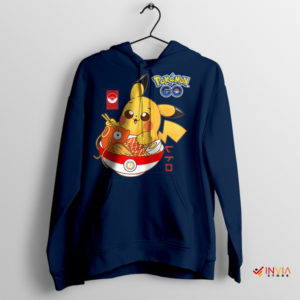 Bowl of Detective Pikachu Ramen Navy Hoodie