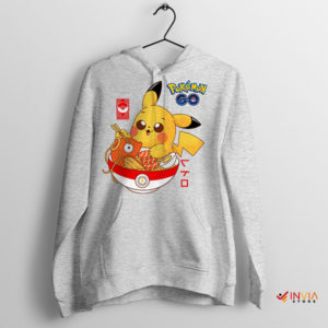 Bowl of Detective Pikachu Ramen Sport Grey Hoodie