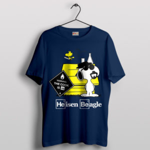 Breaking Beagle Walter White Snoopy Navy T-Shirt