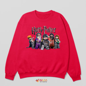 Brick-Bound Wizards Harry Potter Red Sweatshirt
