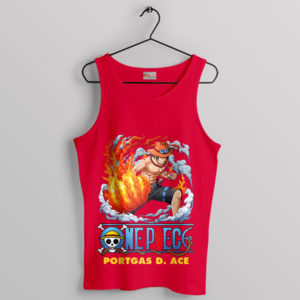 Burning Passion Ace Sword Fire Red Tank Top