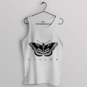 Butterfly Wonder Harry Styles Tattoo Sport Grey Tank Top