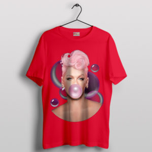 Candy Mementos Pink with Bubblegum Red T-Shirt