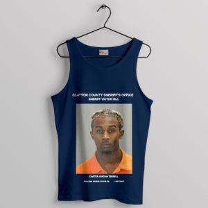 Carti Behind Bars Collectio Navy Tank Top