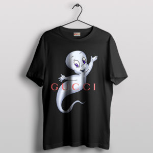 Casper Stylish Ghost Fashion Black T-Shirt