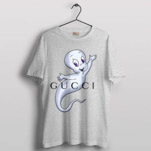Casper Stylish Ghost Fashion Sport Grey T-Shirt