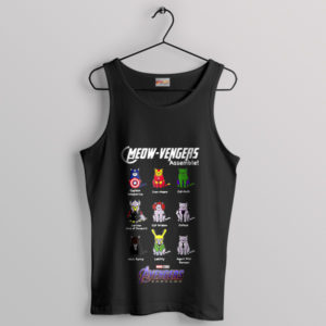 Catvengers Avengers Heroes Meow Black Tank Top