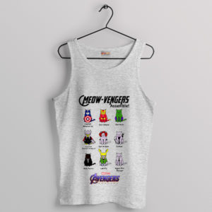 Catvengers Avengers Heroes Meow Sport Grey Tank Top