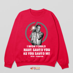 Chester Bennington Memorial Quote Red Sweatshirt