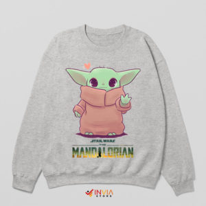 Chibi Jedi Adventure Grogu Sport Grey Sweatshirt