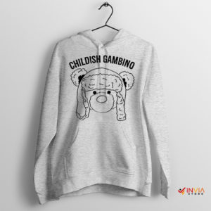 Childish Gambino Bear Face Melody Sport Grey Hoodie