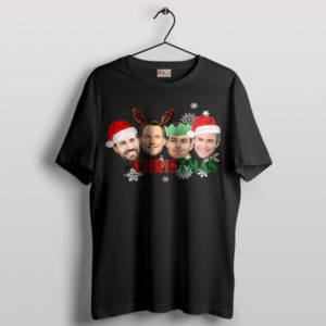Chris-mas Evans Pratt Hemsworth Pine Black T-Shirt