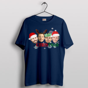 Chris-mas Evans Pratt Hemsworth Pine Navy T-Shirt