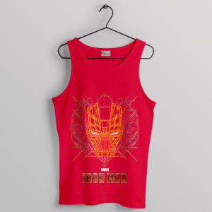 Cinematic Tech Marvel Iron Man Art Red Tank Top