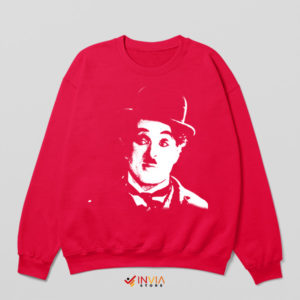 Classic Chaplin Timeless Face Red Sweatshirt