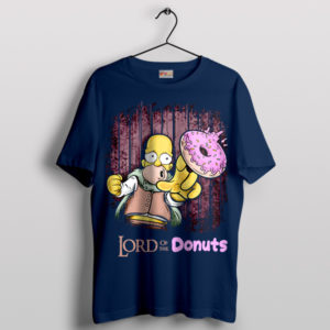 Conqueror Homer Lord of the Donuts Navy T-Shirt