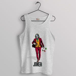 Crazed Carnival Mr Fleck Joker Movie Sport Grey Tank Top