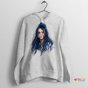 Creativity Art Tribute to Billie Eilish Sport Grey Hoodie