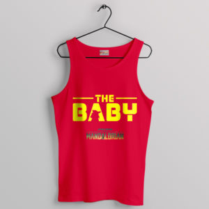 Cute Grogu Baby Jedi Knight Red Tank Top