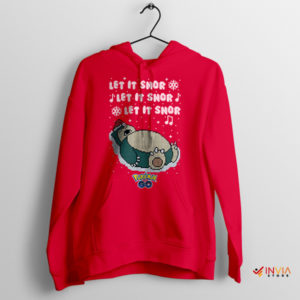 Cute Hibernate Snorlax Ugly Christmas Red Hoodie