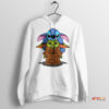 Cute Stitch And Grogu Adventures Hoodie