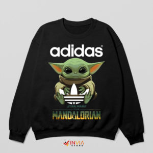 Cuteness The Child Hugs the Adidas Sweatshirt