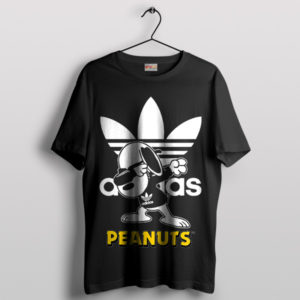 Dabbing Peanuts Snoopy's Adidas Black T-Shirt