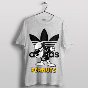 Dabbing Peanuts Snoopy's Adidas Sport Grey T-Shirt