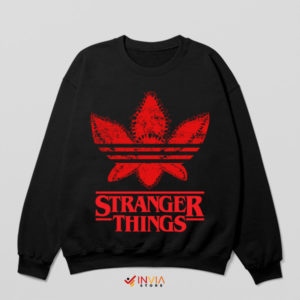 Demogorgon Attack Adidas Symbol Black Sweatshirt