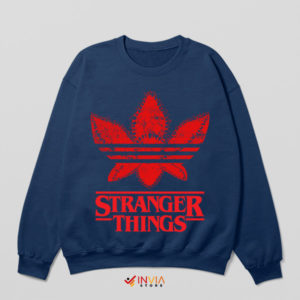 Demogorgon Attack Adidas Symbol Navy Sweatshirt