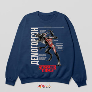 Demogorgon Deconstructed Anatomy Navy Sweatshirt