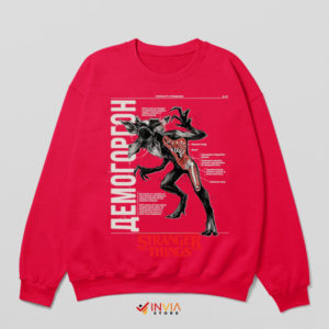 Demogorgon Deconstructed Anatomy Red Sweatshirt