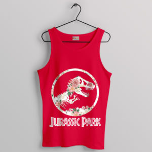 Dino Blooms Jurassic Park Roses Red Tank Top