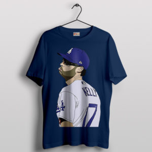 Dodgers' Pout Master Joe Kelly Navy T-Shirt
