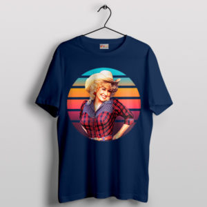Dolly Parton's Classic Sexy Style Navy T-Shirt