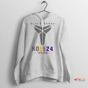 Double Impact Black Mamba Kobe 8 24 Sport Grey Hoodie