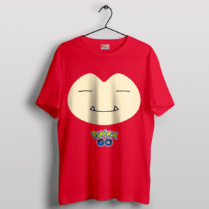 Dreamy Snorlax Adorable Cute Face Red T-Shirt