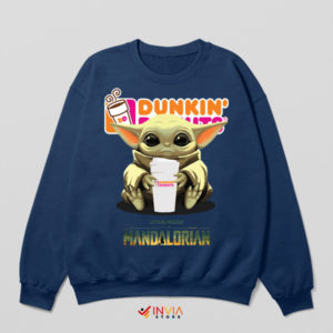 Dunkin' Adventures Baby Yoda Navy Sweatshirt