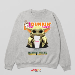 Dunkin' Adventures Baby Yoda Sport Grey Sweatshirt