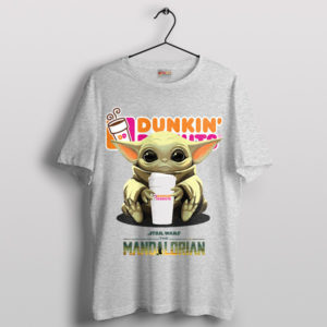 Dunkin' Delight with Baby Yoda Sport Grey T-Shirt